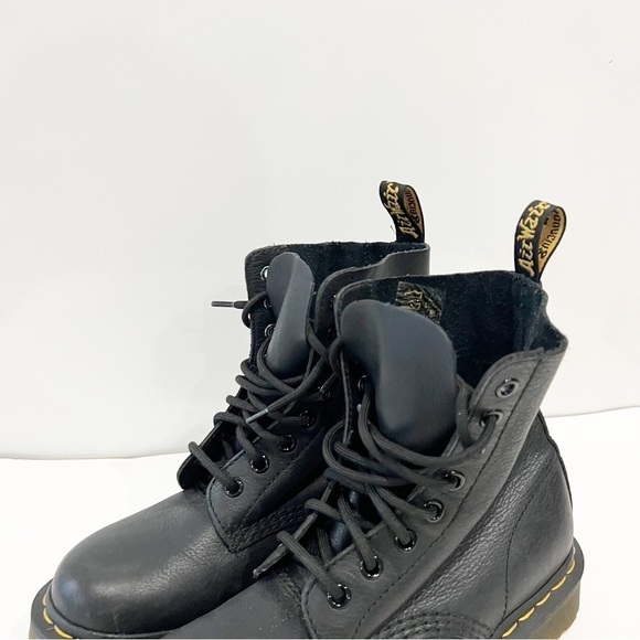 Dr. Martens 1460 Pascal Leather Lace Up Black Boots - Picture 12 of 14